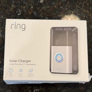 Ring Solar Charger for Video Doorbell 2nd Gen - Black and Silver